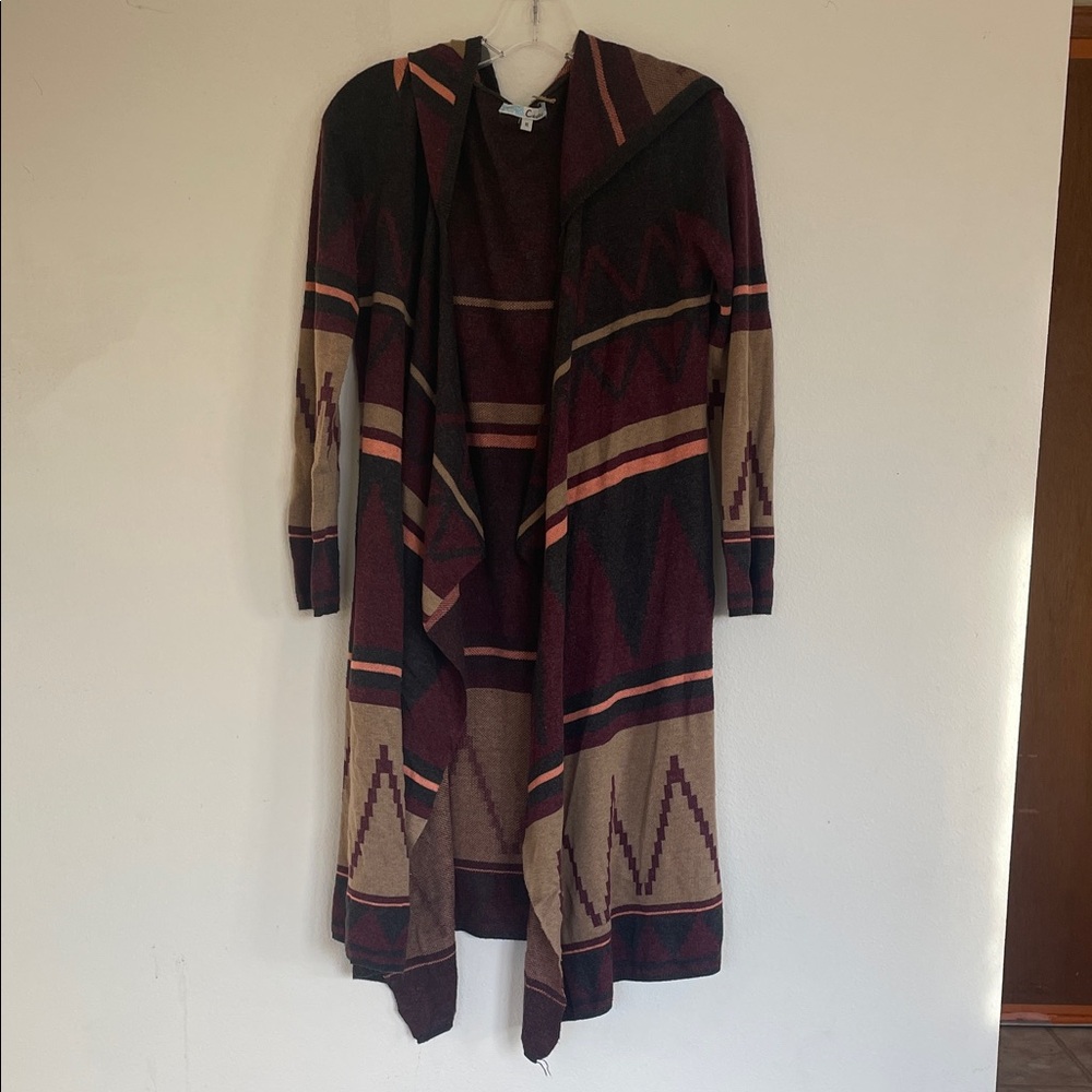 Cecico Geometric Patterned Cardigan